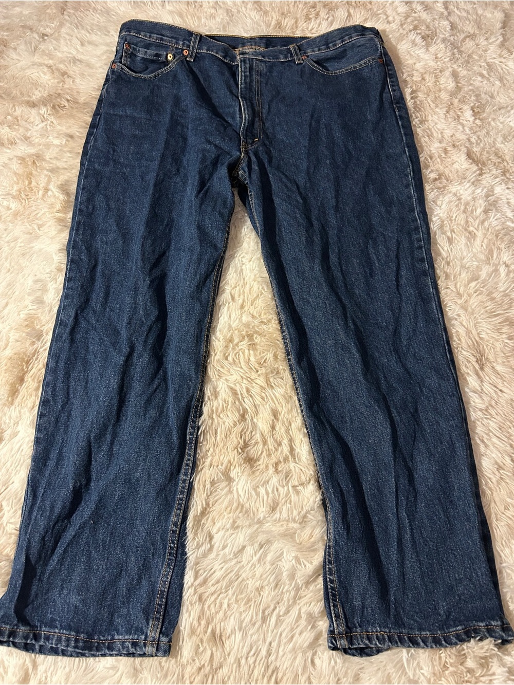 Levi's Men's Dark Blue Relaxed Jeans